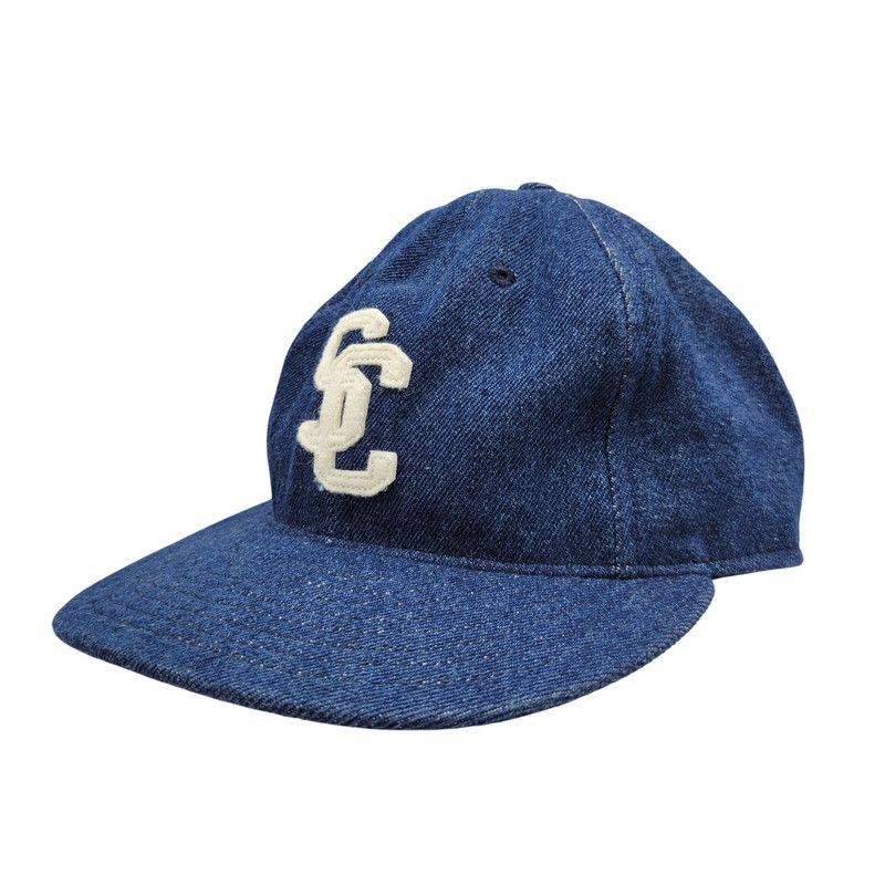 【中古品】 EBBETS FIELD FLANNELS エベッツフィールドフランネルズ SC DENIM BASEBALL CAP デニム ベースボールキャップ 帽子 【185-260523-as-07-izu】