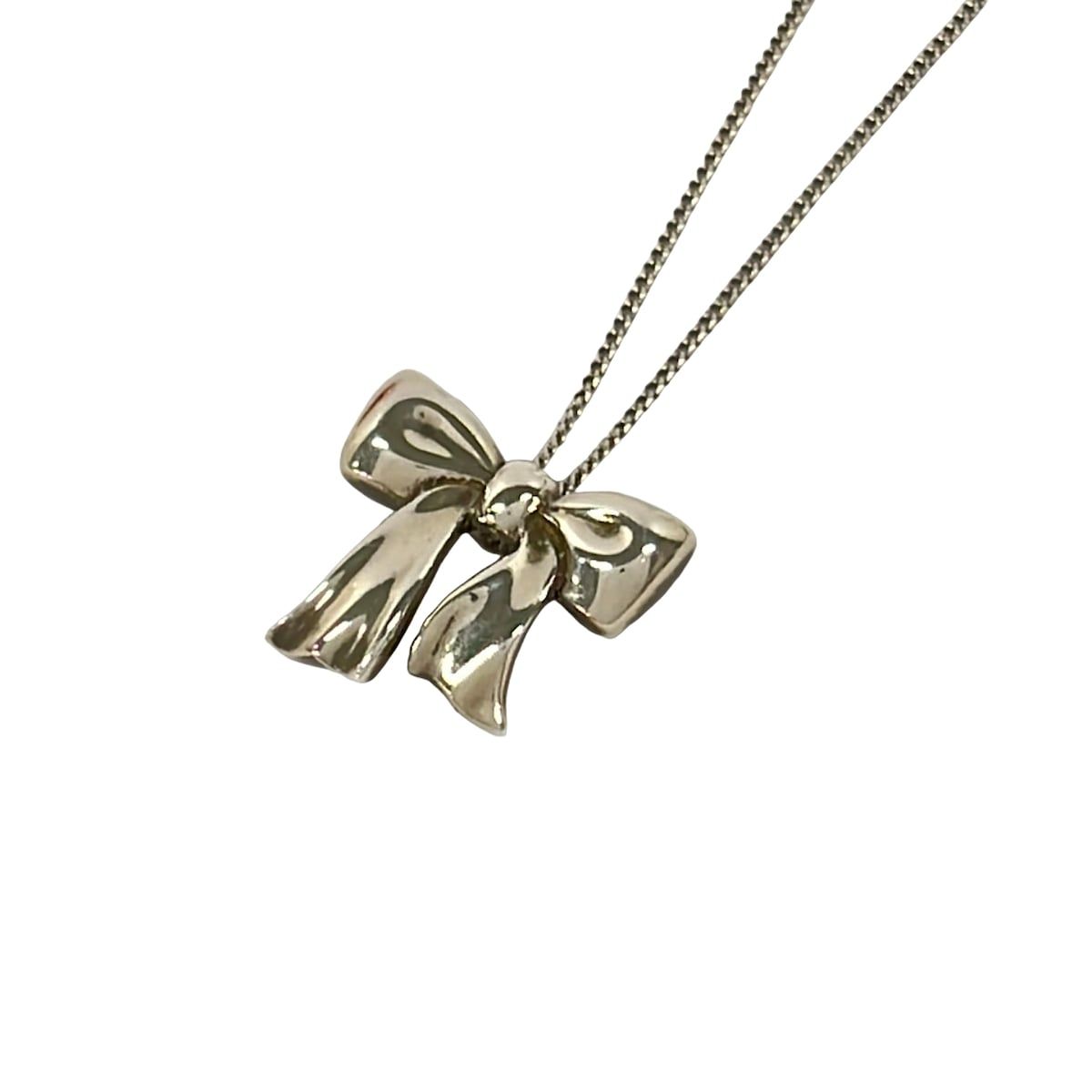 TIFFANY&Co.(ティファニー) ネックレス - シルバー リボン
