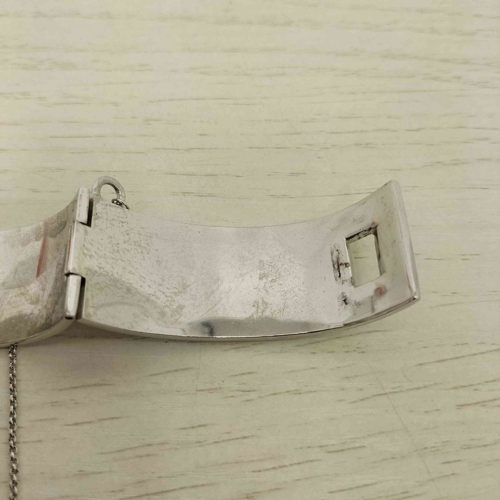 ユーズドフルギ USED古着 EDDIE BORGO チェーン付き シルバー バングル 