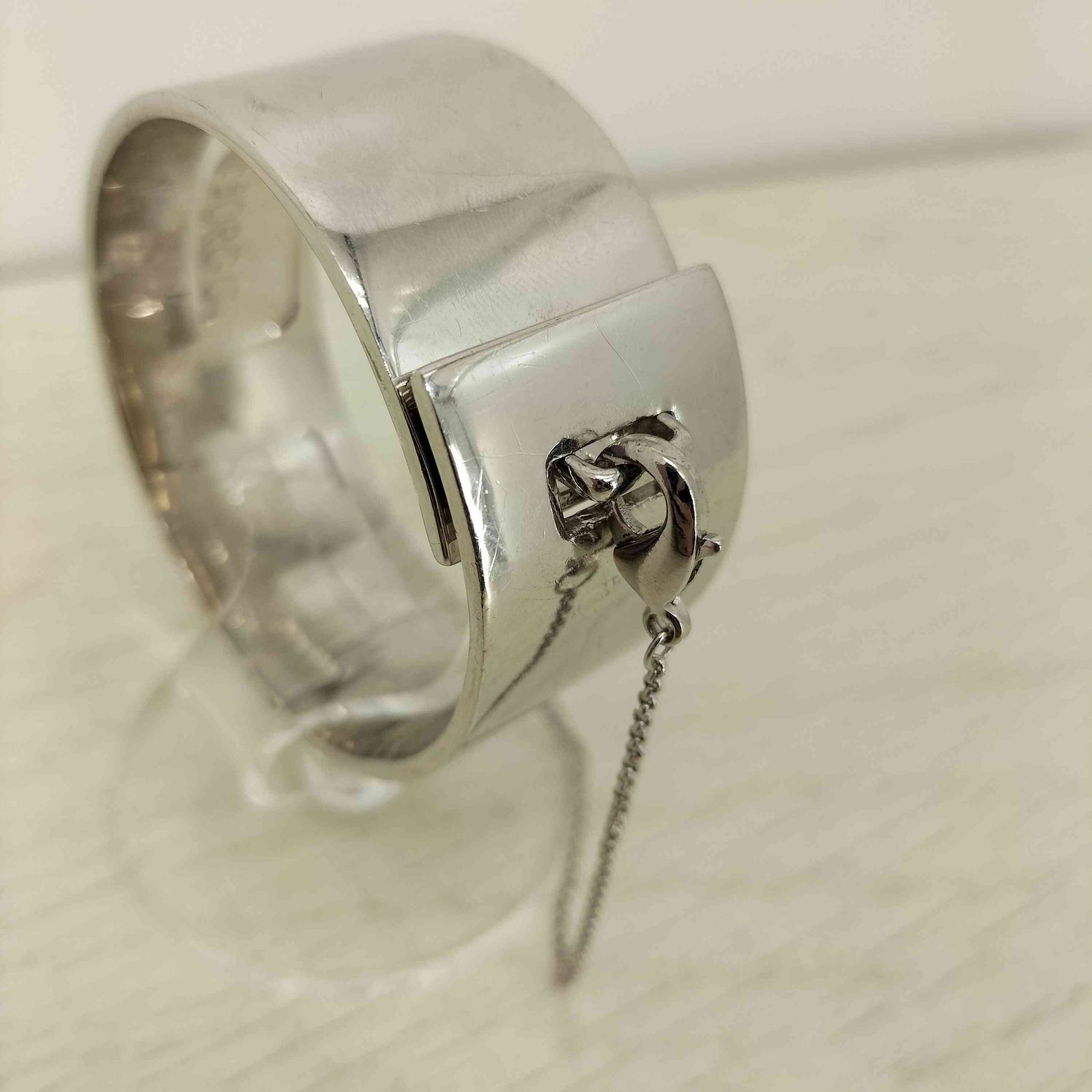 ユーズドフルギ USED古着 EDDIE BORGO チェーン付き シルバー バングル 
