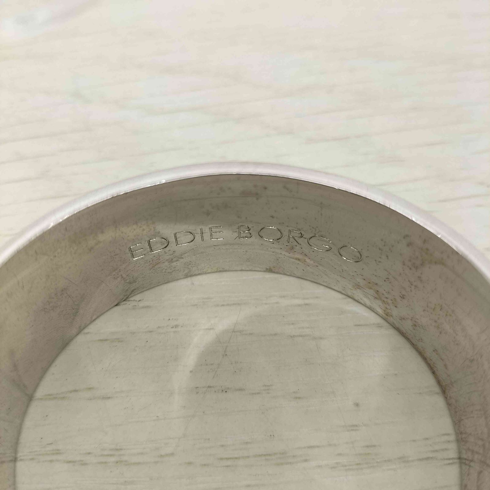 ユーズドフルギ USED古着 EDDIE BORGO チェーン付き シルバー バングル 