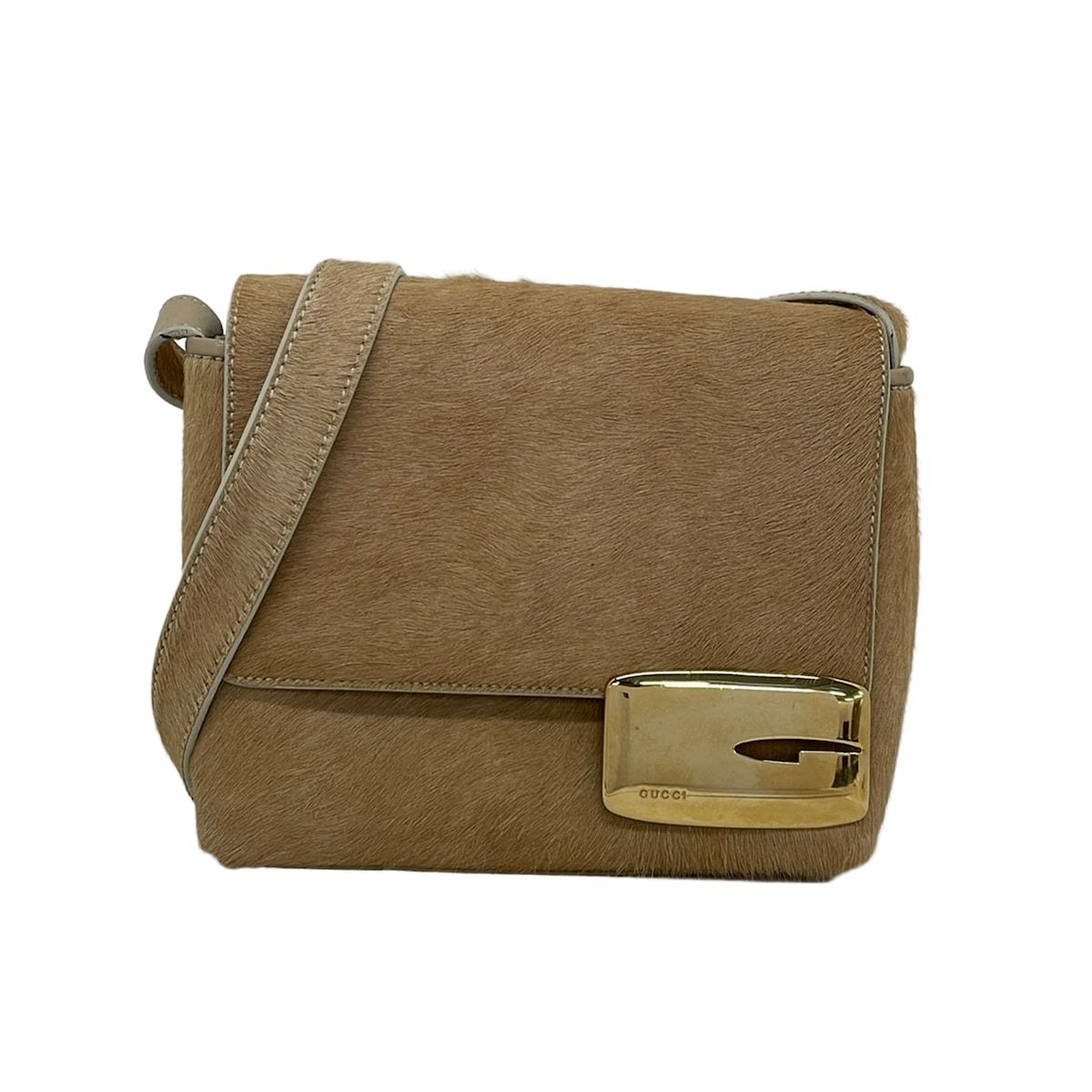 GUCCI(グッチ) ショルダーバッグ Gロゴ ベージュ