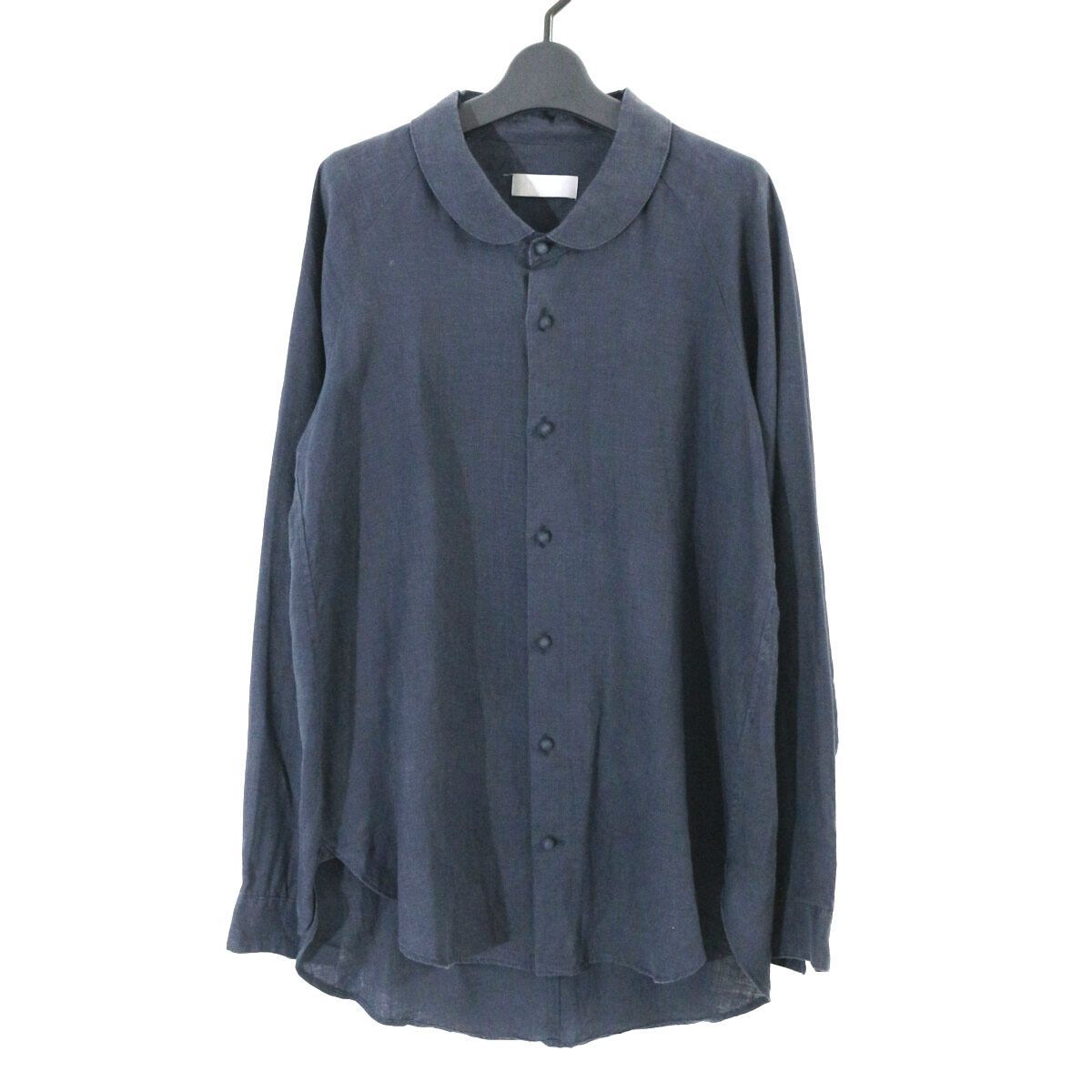 hazama ハザマ 2018SS 経年真価のシャツ （丸衿）