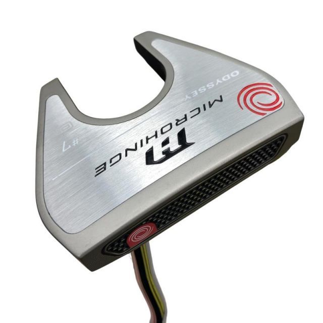 【中古】 オデッセイ MICROHINGE #7 DB 34インチ パター PT スチール (フレックスその他) メンズ 男性用 右利き 右用 Cランク ゴルフクラブ