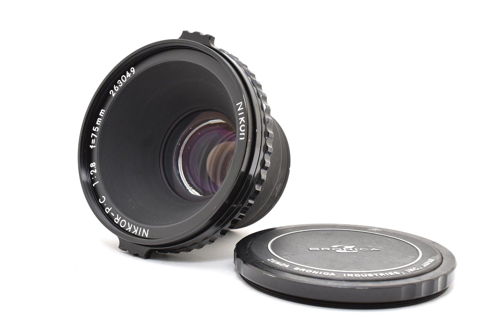 ★美品★ニコン NIKON NIKKOR-P 75mm F2.8 BRONICA S2 EC ブロニカ ★ L77#7233