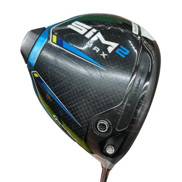 【中古】 テーラーメイド SIM2 MAX 9° ドライバー DR 純正特注シャフト (フレックスSR) メンズ 男性用 右利き 右用 Cランク ゴルフクラブ