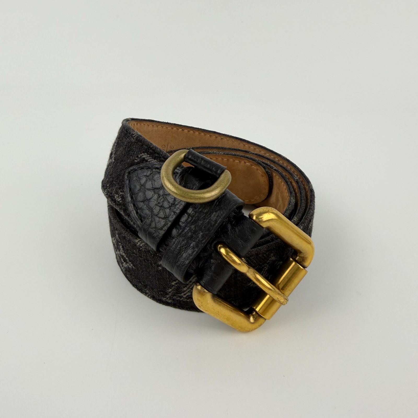 中古】LOUIS VUITTON ルイヴィトン モノグラム デニム サンチュール