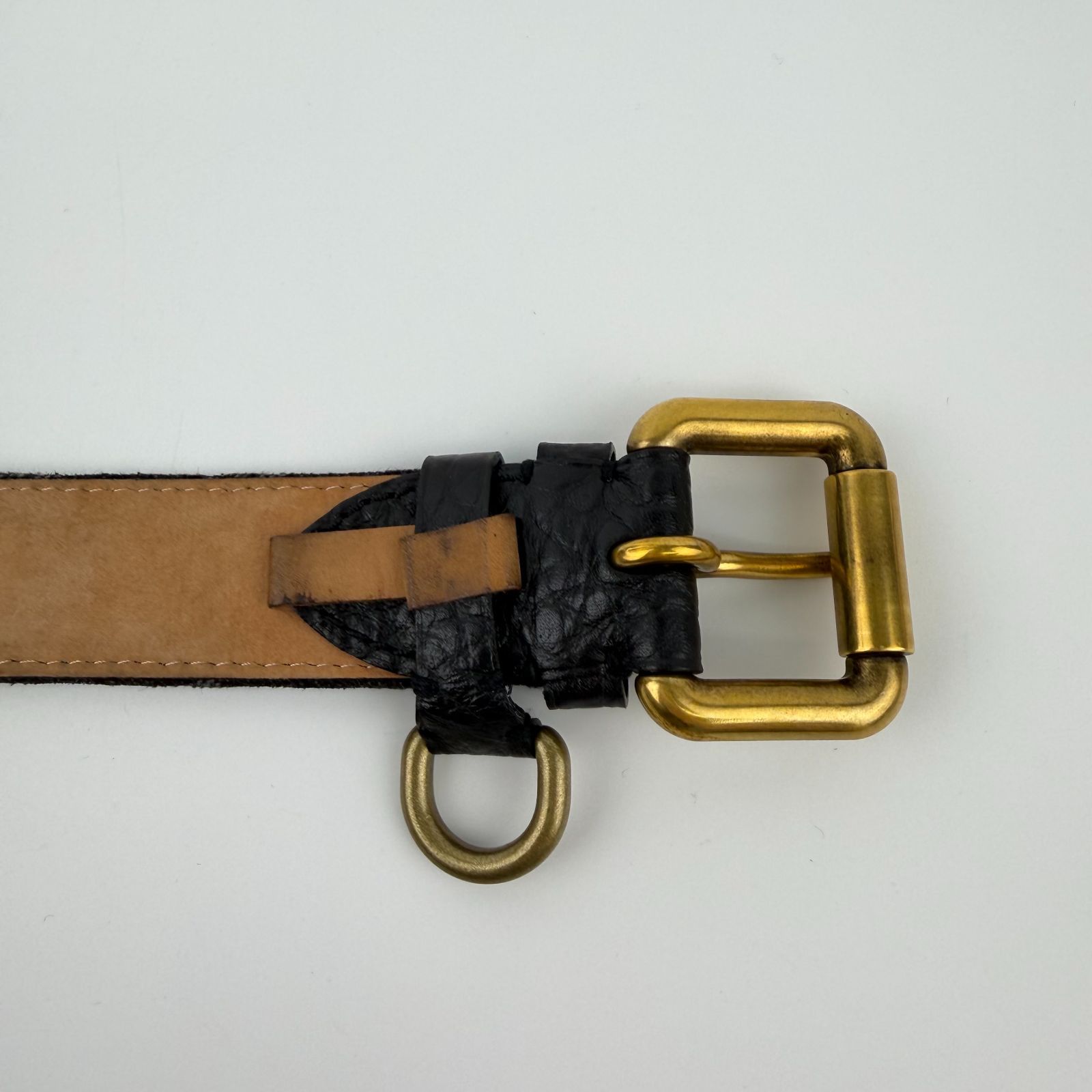 中古】LOUIS VUITTON ルイヴィトン モノグラム デニム サンチュール