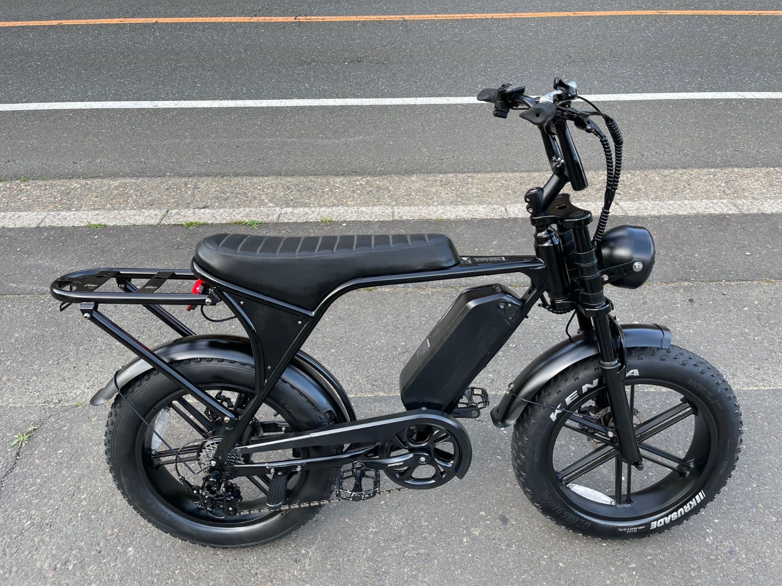 0372【動作確認済】送料無料 SUPREME ディスク式 MTB 電動アシスト自転車48V 15Ah 500W 電子5速 SHIMANO 7速 20インチ 4.0型 NOTICE