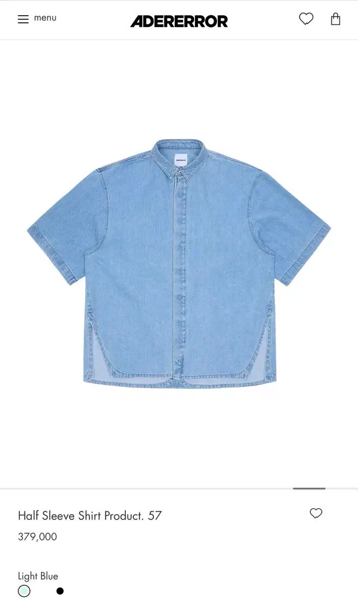 ADER ERROR アーダーエラー 25ss 半袖 シャツ XL