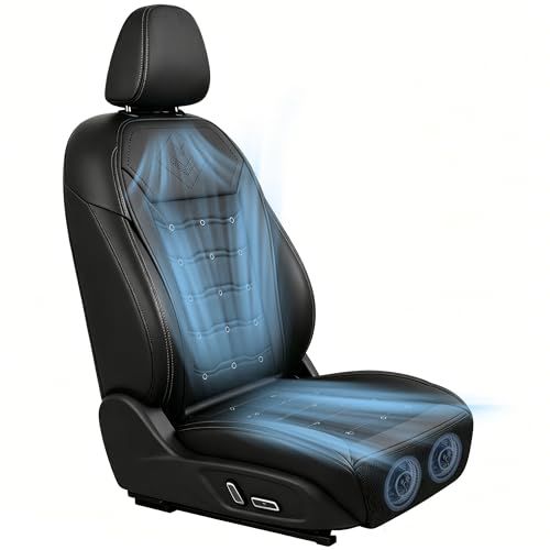 2025年新型 車 シートクーラー クールシート 車用【三段階風量調節＆メモリー機能＆自動機能】 お尻から首元まで蒸れない 車 シートカバー クール 低作業音 快適 柔らかい 取付簡単 収納便利 夏 暑さ対策 軽自動車 SUV トラック 日本 7a3a355c