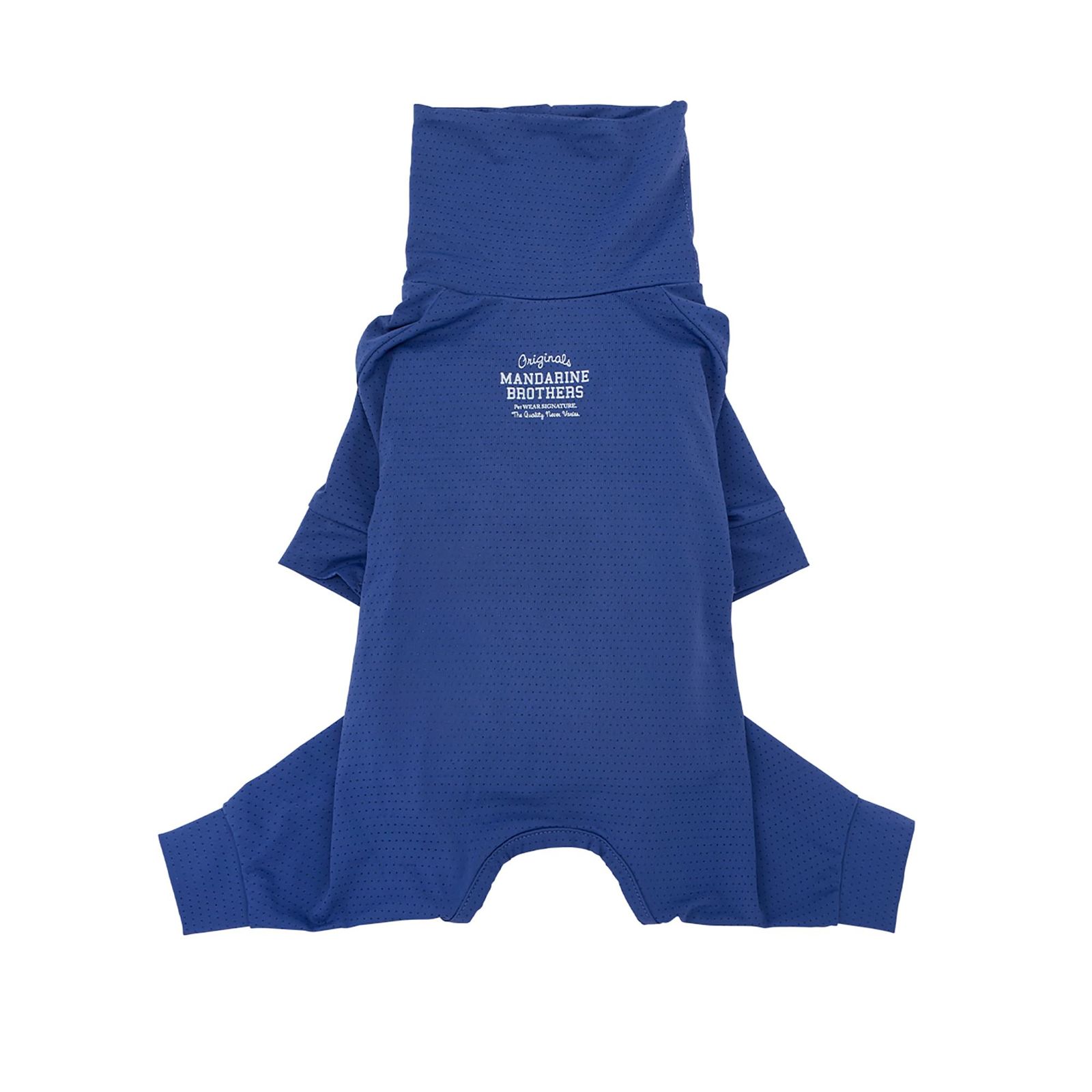 MANDARINE BROTHERS マンダリンブラザーズ INSECT SHIELD SKIN TIGHT SUIT インセクトシールドスキンタイトスーツ 2026年新色 犬 服 ロンパース つなぎ 接触冷感 防虫 (MARINE BLUE a4190f15