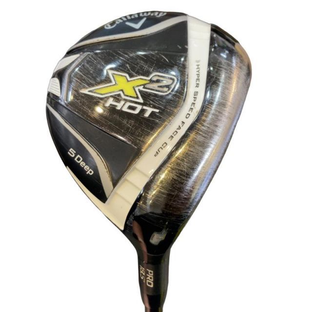 【中古】 キャロウェイ X2 HOT PRO Deep 5W フェアウェイウッド FW X2 HOT(フェアウェイ) (フレックスS) メンズ 男性用 右利き 右用 Cランク ゴルフクラブ
