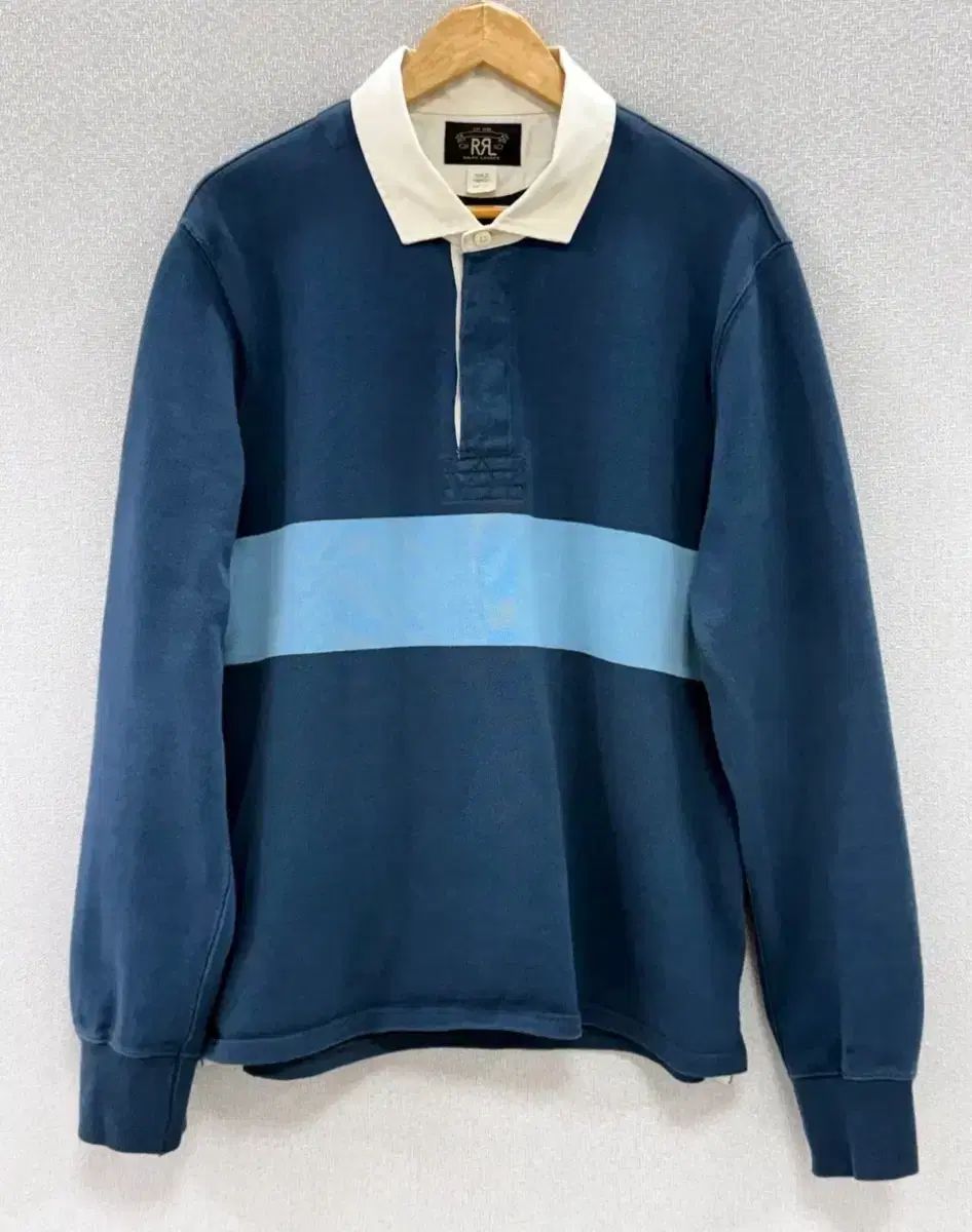 RRL / ストライプ ジャージ ラグビー Tシャツ / L
