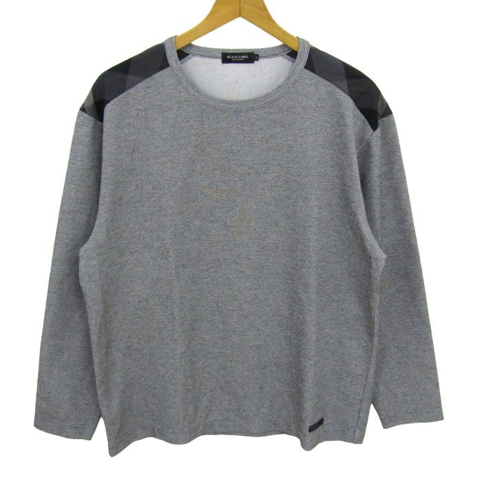 ブラックレーベル・クレストブリッジ 長袖Ｔシャツ 大きいサイズ トップス メンズ LLサイズ グレー BLACK LABELCRESTBRIDGE 【中古】