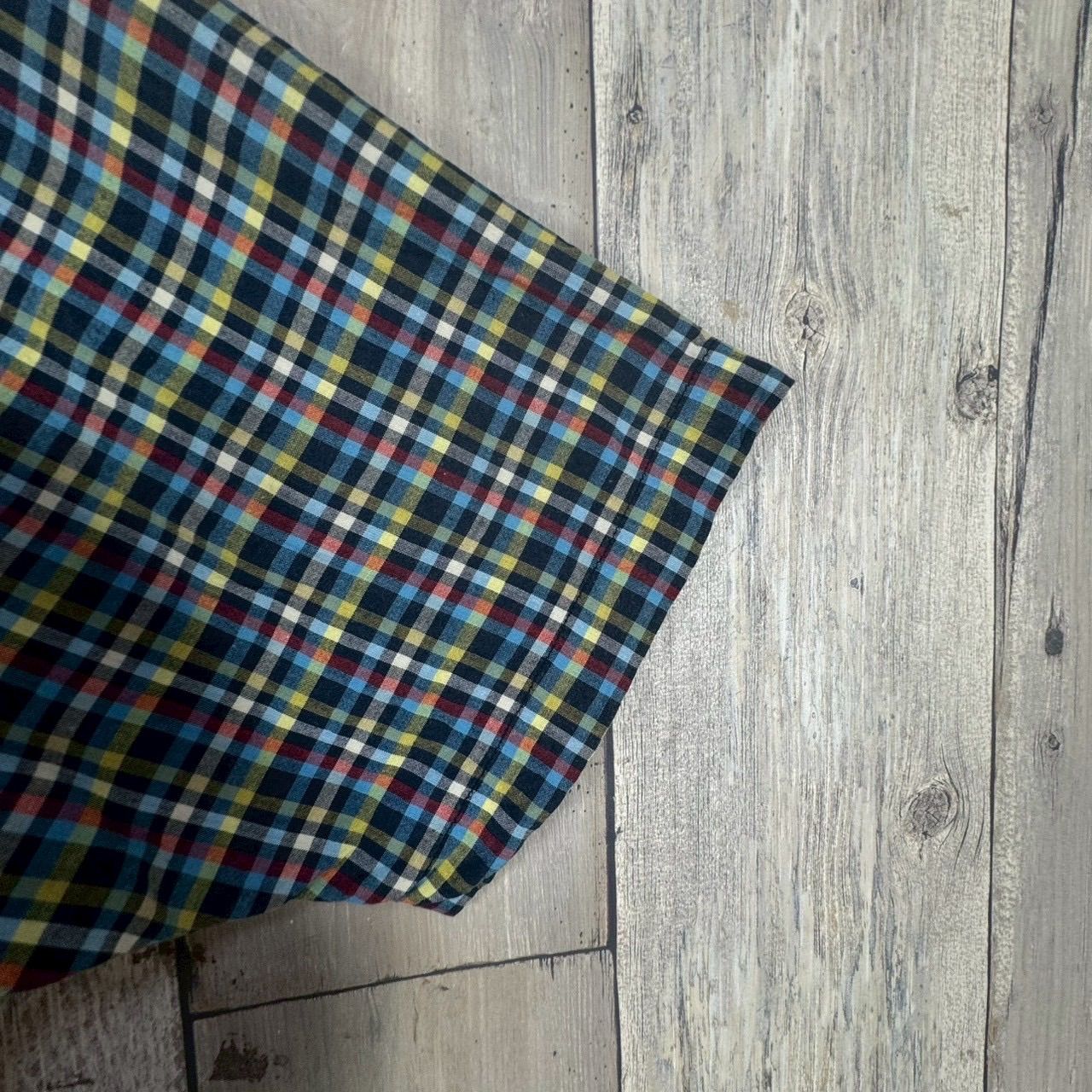OLD stussy STUSSY 90s 紺タグ ステューシー 半袖 コットン チェック