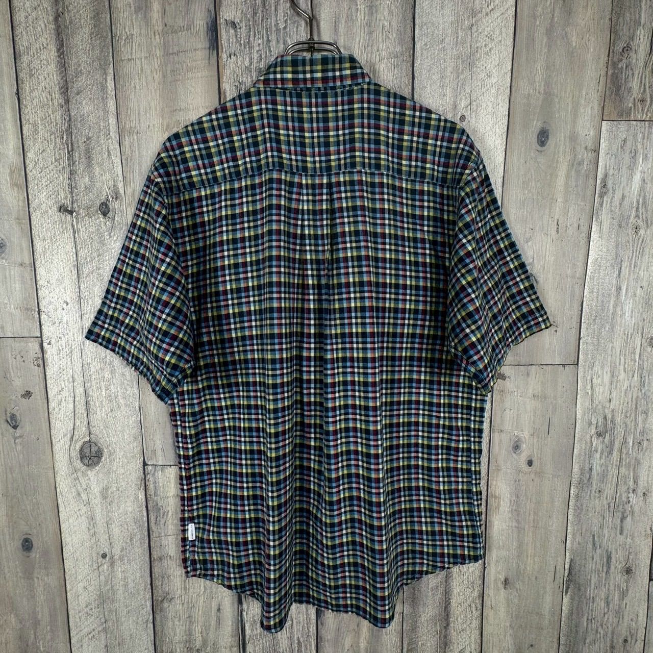OLD stussy STUSSY 90s 紺タグ ステューシー 半袖 コットン チェック