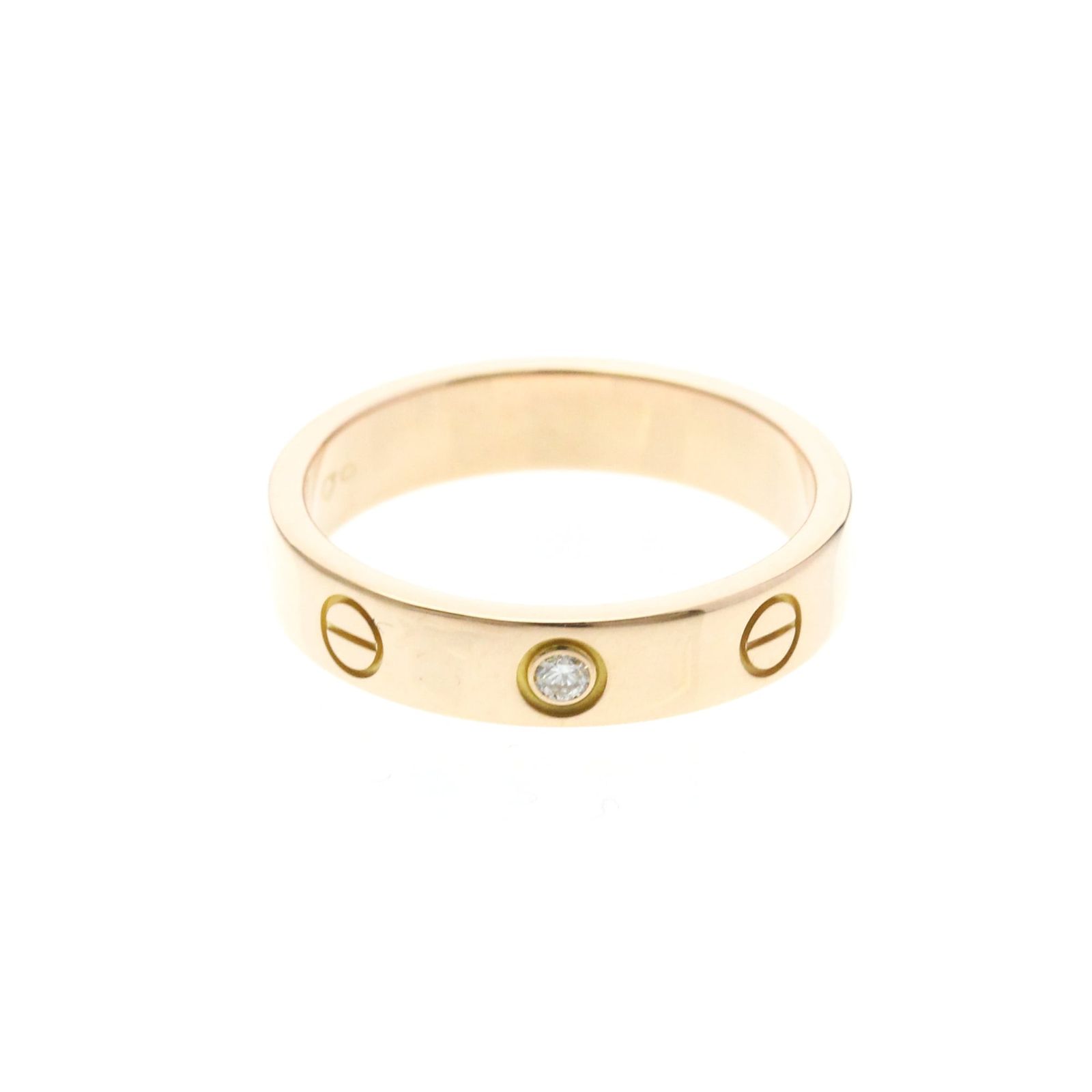 カルティエ (CARTIER) ミニラブリング 1P ダイヤモンド K18ピンクゴールド(K18PG) (磨き仕上げ済み)