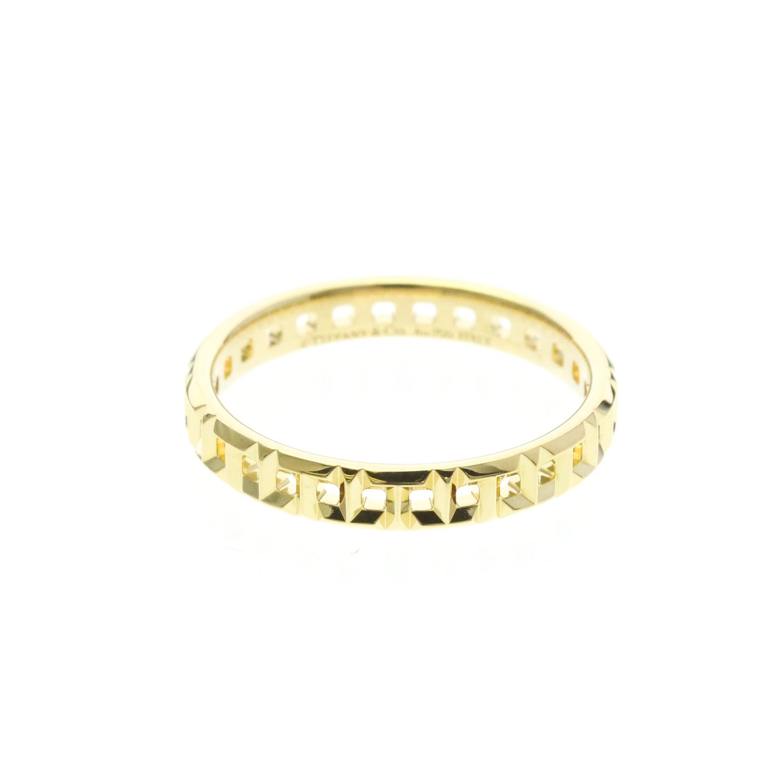 ティファニー (TIFFANY) T トゥルー ナロー リング K18イエロー