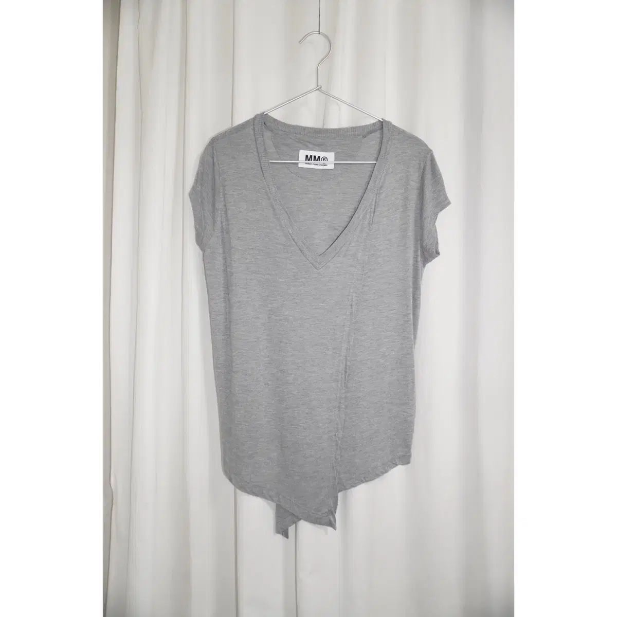 MM6 Maison Margiela エムエムシックス メゾン マルジェラ Vネック Tシャツ グレー