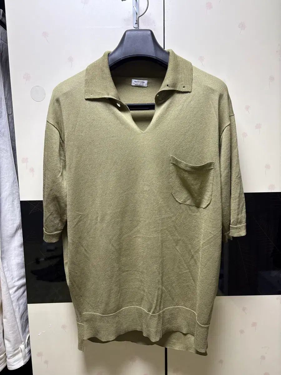 4麻ティアンドサンズシルクコットンハイネックポロニット