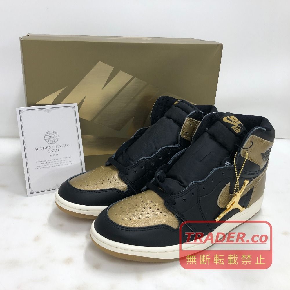 02w25200 ナイキ NIKE AIR JORDAN 1 RETRO HIGH OG ゴールド 28.0cm 中国製 メンズ 箱・タグあり スニーカー DZ5485-071 【中古品】