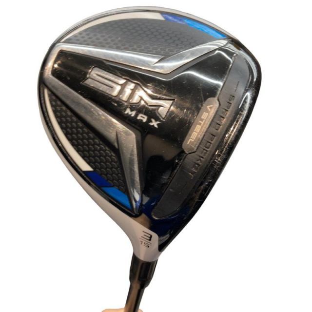 【中古】 テーラーメイド SIM MAX 3W フェアウェイウッド FW TENSEI BLUE TM50(FW) (フレックスR) メンズ 男性用 右利き 右用 Cランク ゴルフクラブ