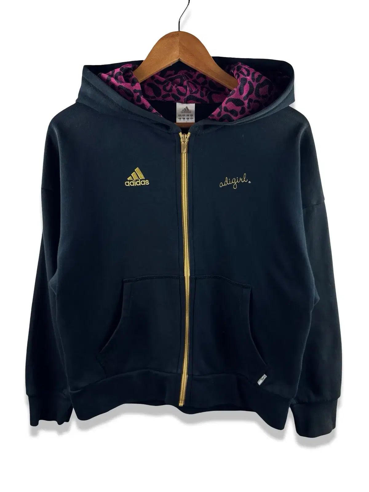 adidas レオパード Y2K ギャル フードジップアップ 3686