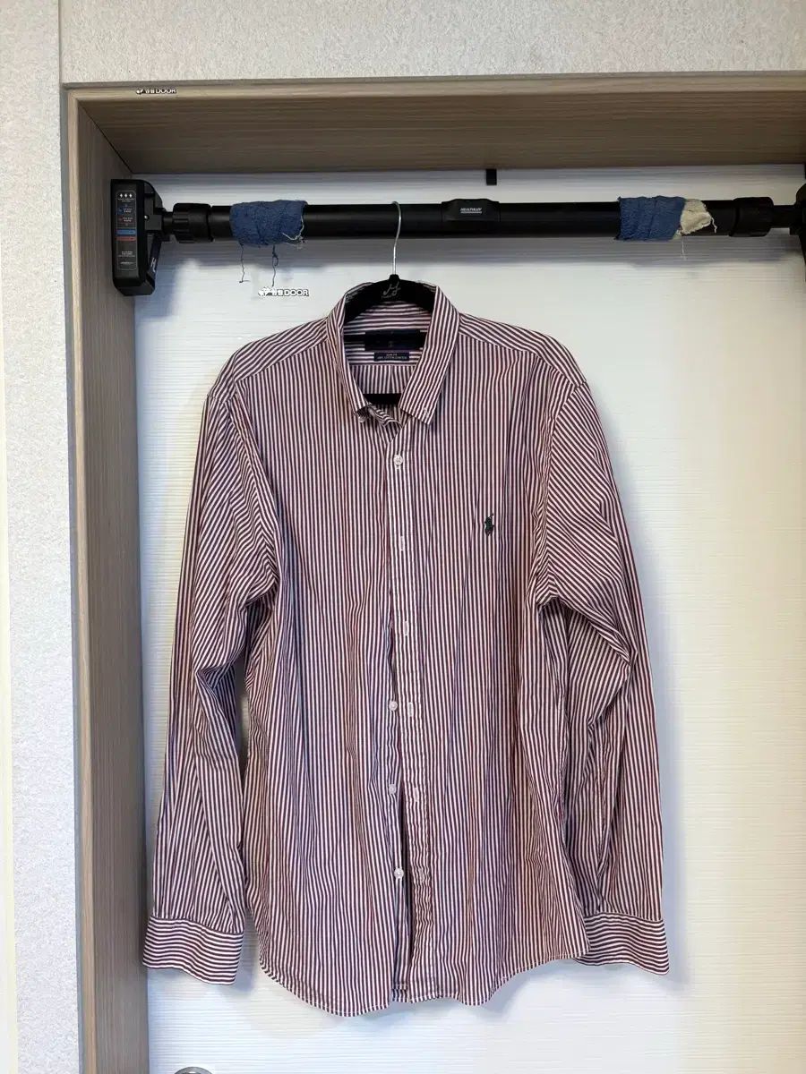 ポロ ストライプ シャツ レッド スリム L 7,266円