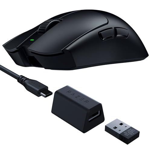 Razer レイザー Viper V3 Pro SE ゲーミングマウス 1000Hzドングル同梱 ワイヤレス 無線 超軽量54g 第 2 世代 Focus Pro 35Kセンサー 35000DPI 最大95時間駆動 高速無線 オプティカルスイ a72378e9