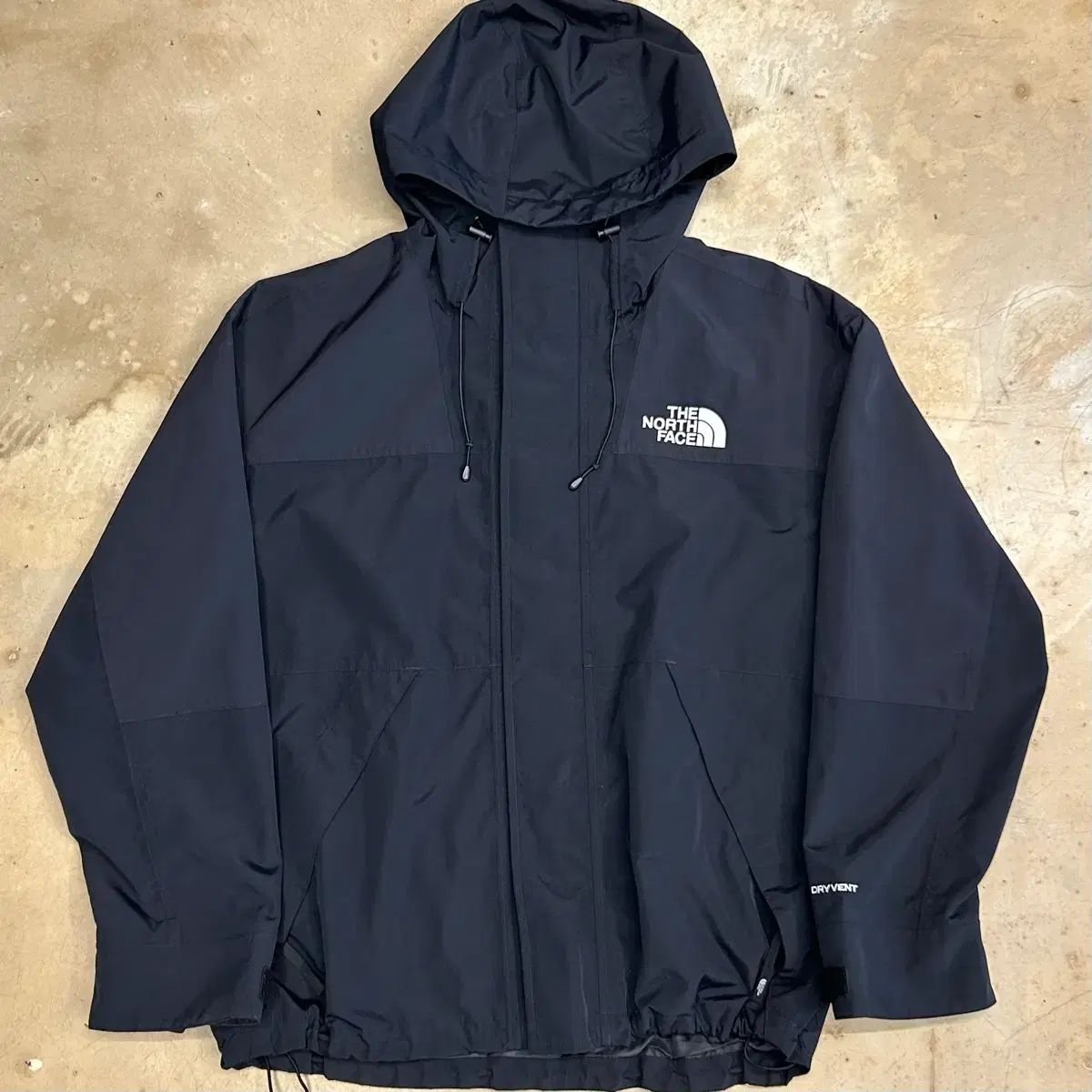 THE NORTH FACE ザノースフェイス ドライイベント Black フード ウィンドブレーカー M