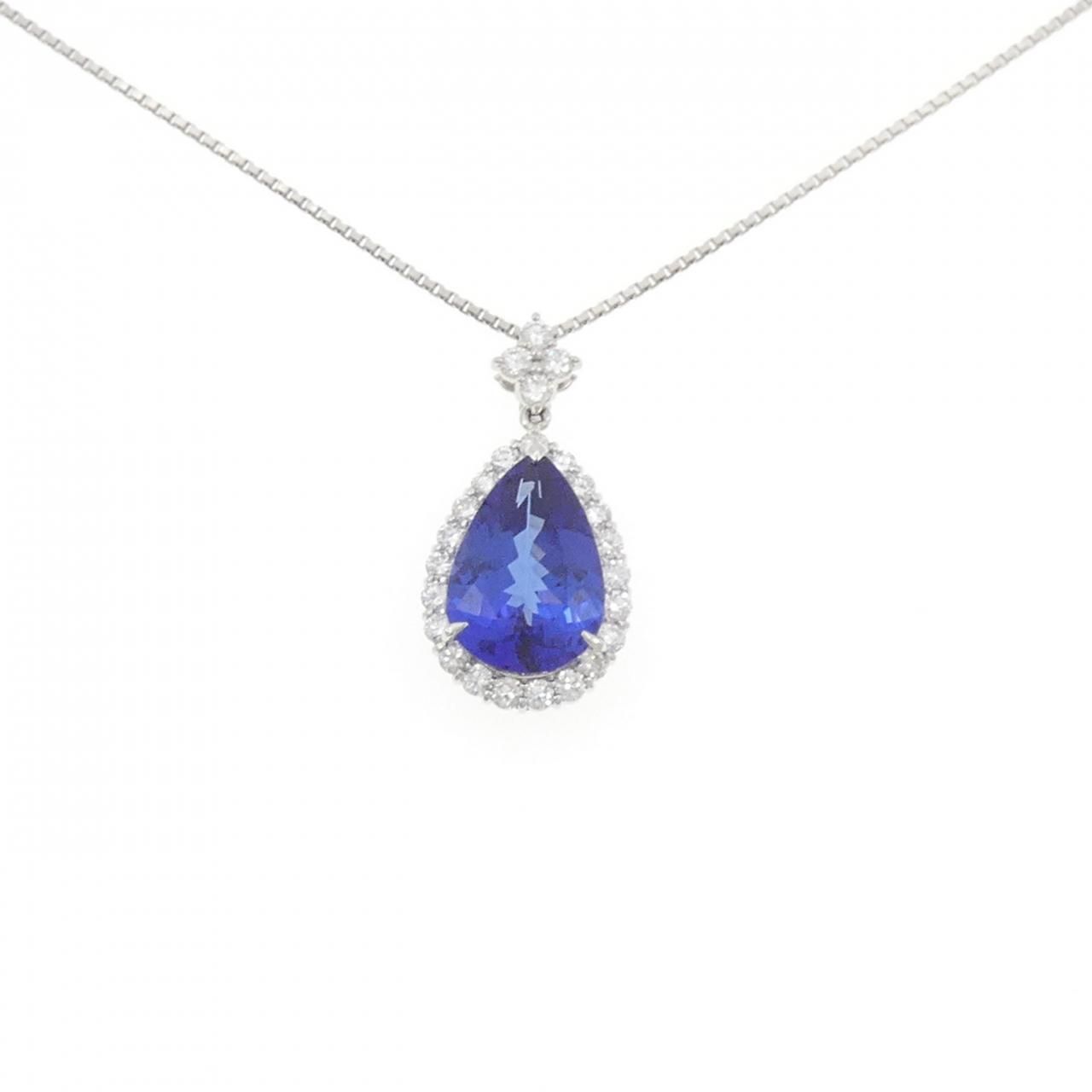 PT900/PT850 タンザナイト ネックレス 6.61CT