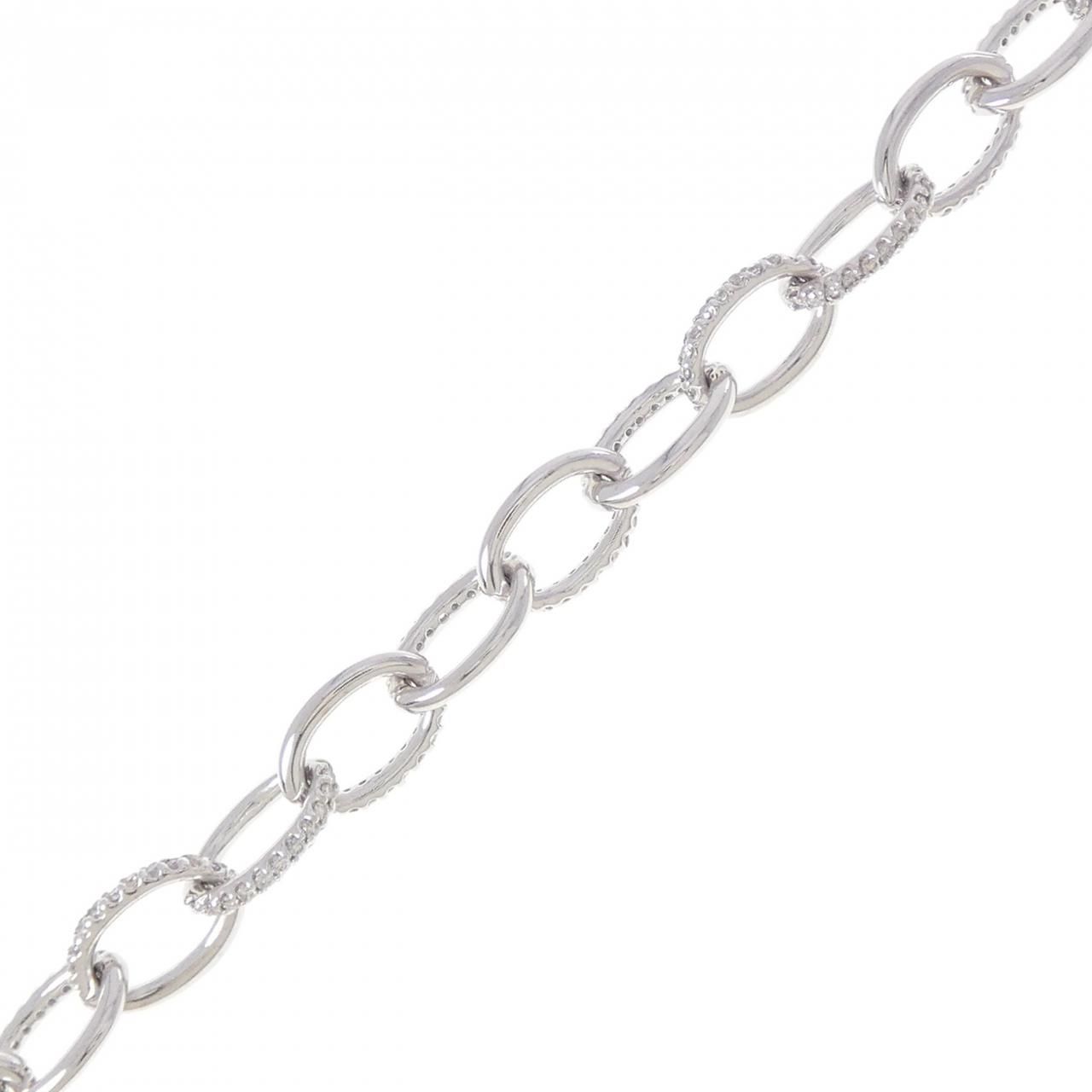 K18WG ダイヤモンド ブレスレット 1.40CT