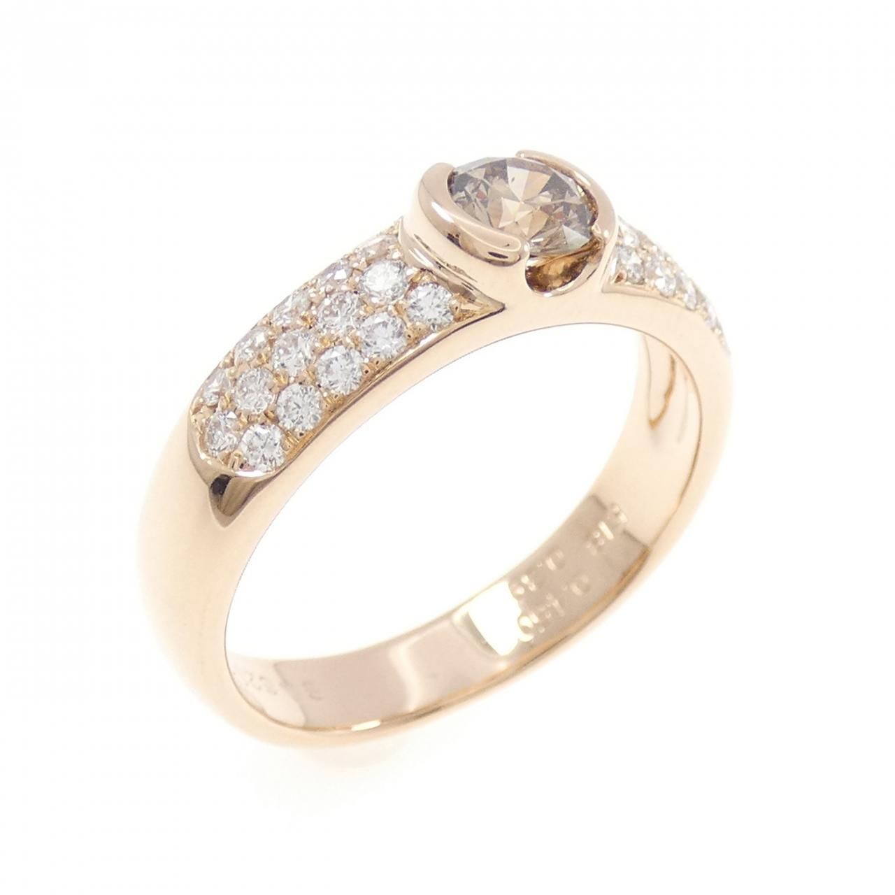 K18PG ダイヤモンド リング 0.450CT