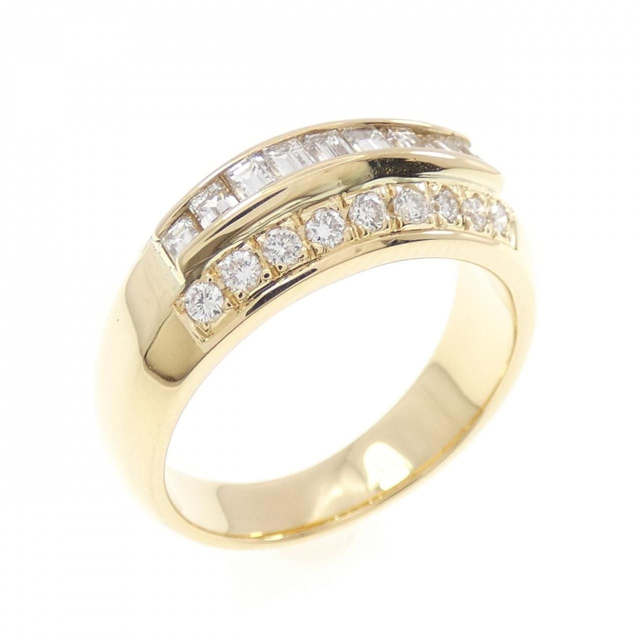K18YG ダイヤモンド リング 0.62CT