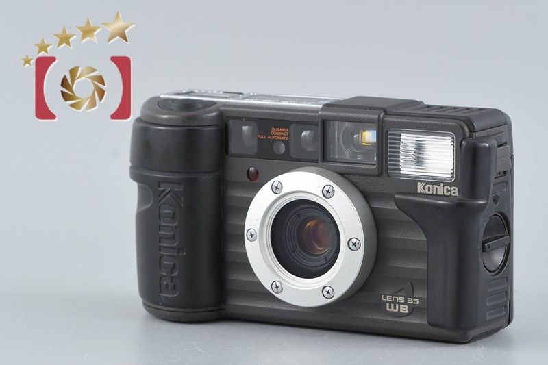 【中古】Konica コニカ 現場監督 35WB グレー コンパクトフィルムカメラ