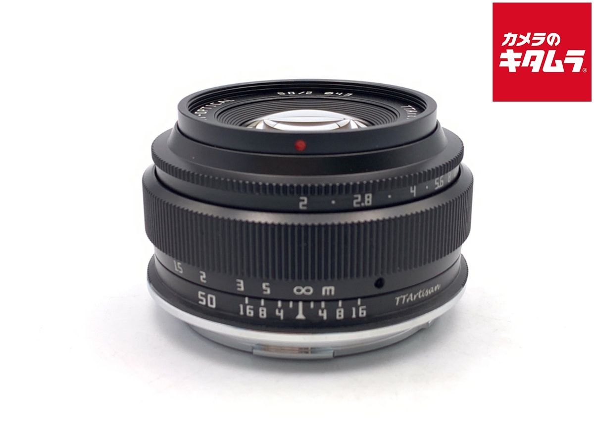 【中古】 【良品】 銘匠光学 TTArtisan 50mm f/2 Lマウント用 ブラック