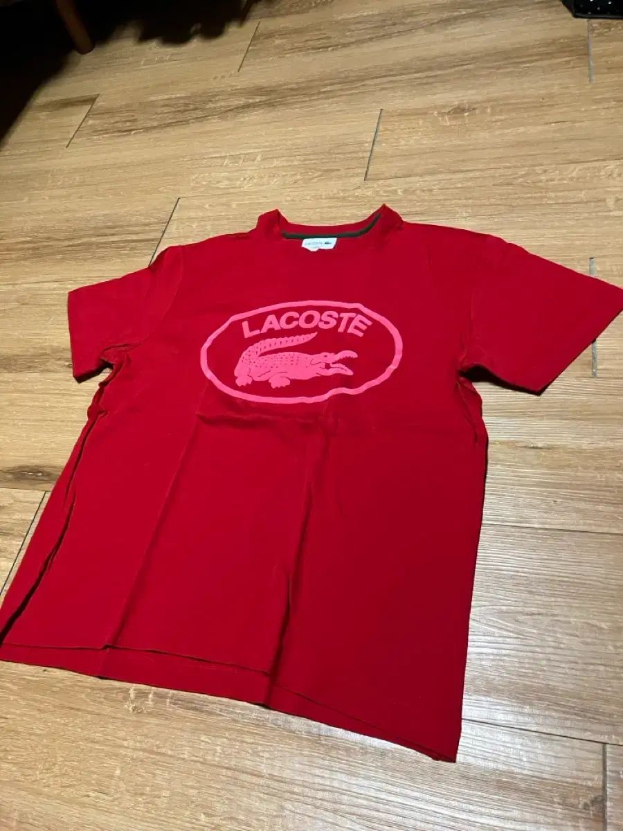 ラコステ ロゴ プリント オーガニック コットン Tシャツ