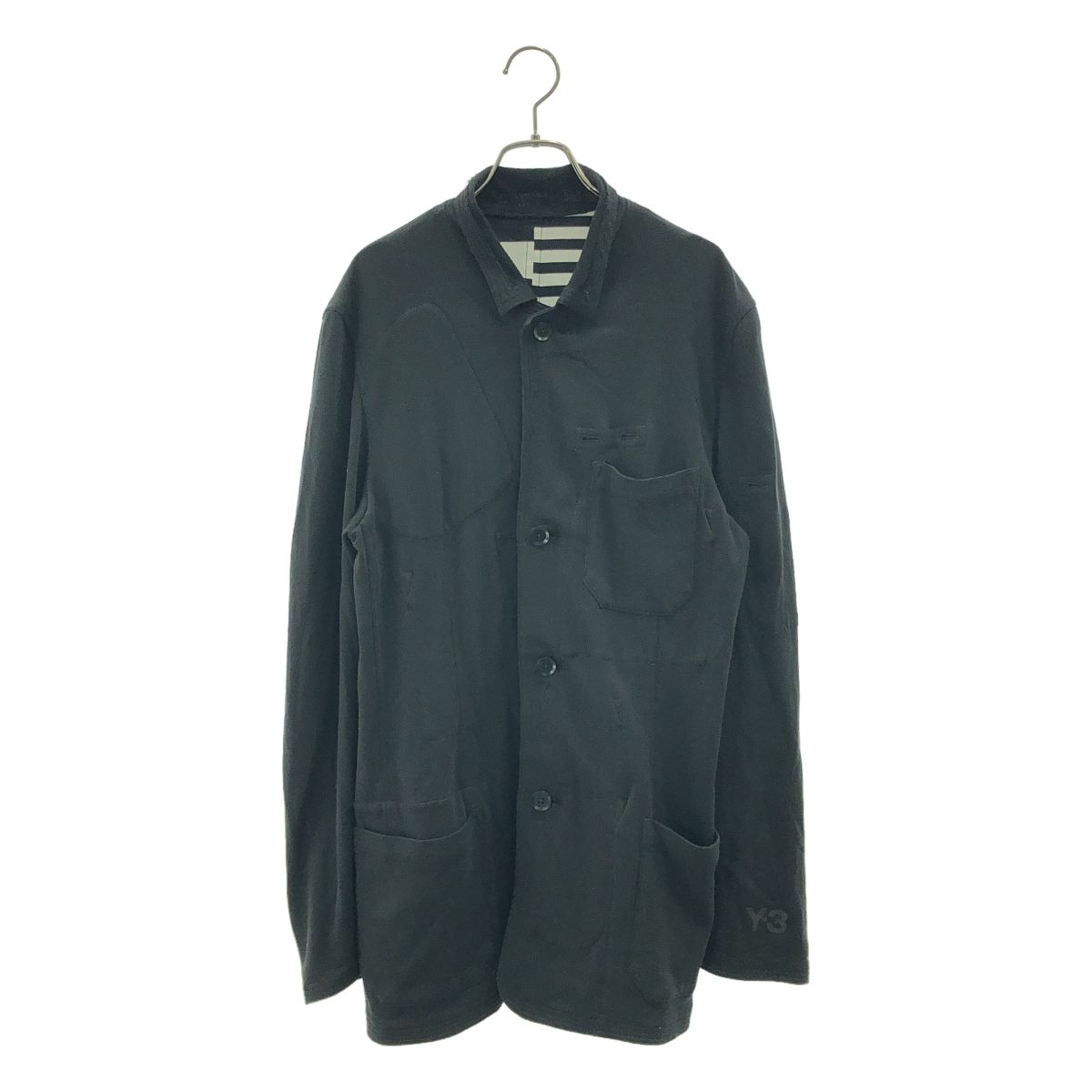 Y-3 / ワイスリー | コットン スウェット ロングジャケット | M | ブラック | メンズ