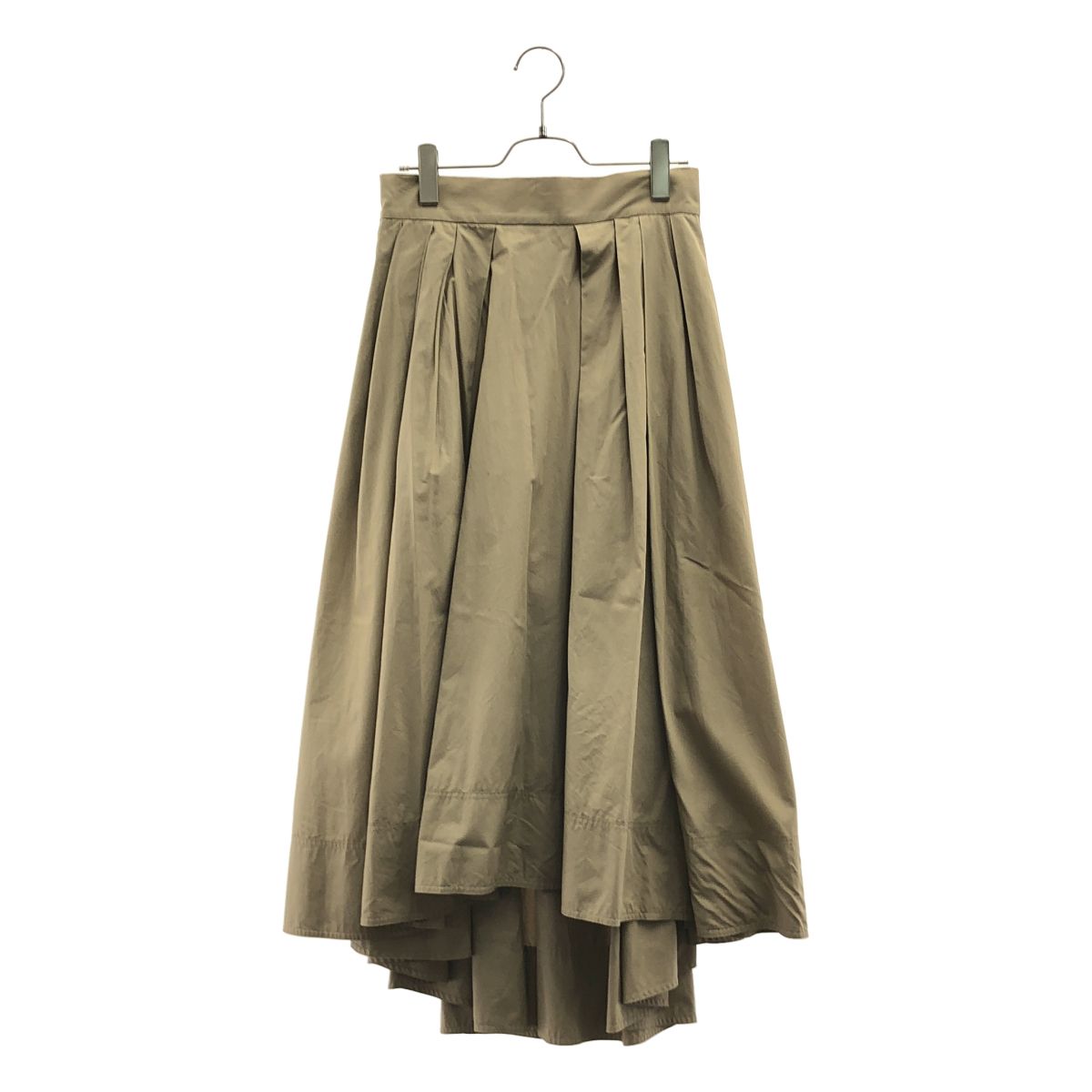 MADISON BLUE / マディソンブルー | TUCK VOLUME SKIRT コットン ロングスカート | 1 | ブラウン系 | レディース