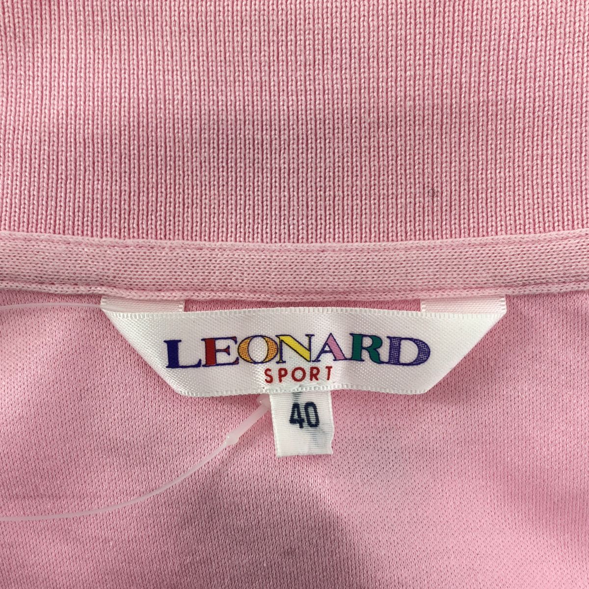 LEONARD / レオナール | コットン フラワー 刺しゅう ポロシャツ | 40
