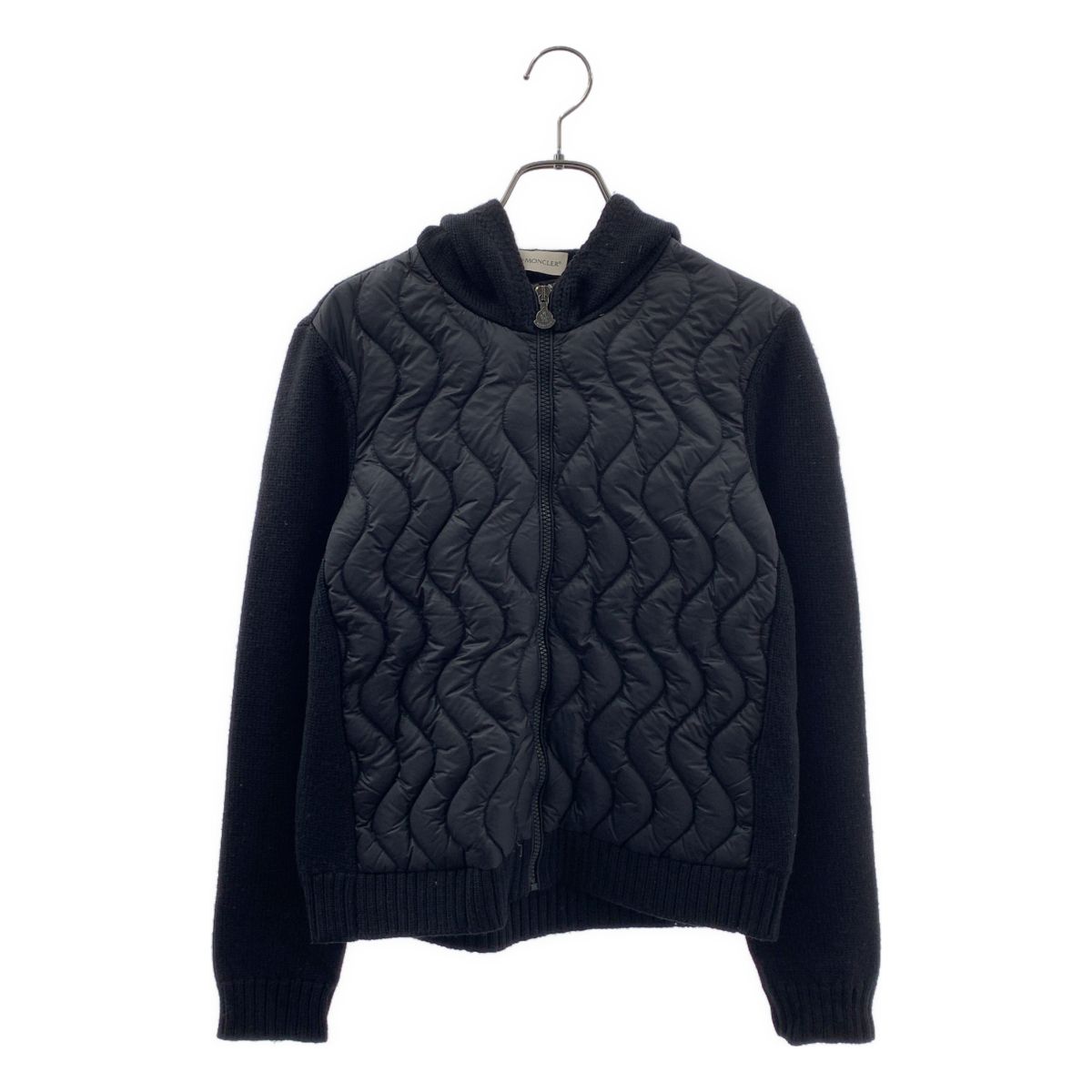 MONCLER / モンクレール | maglia tricot cardigan / マグリア カーディガン ダウンジャケット | 14 | ブラック | レディース