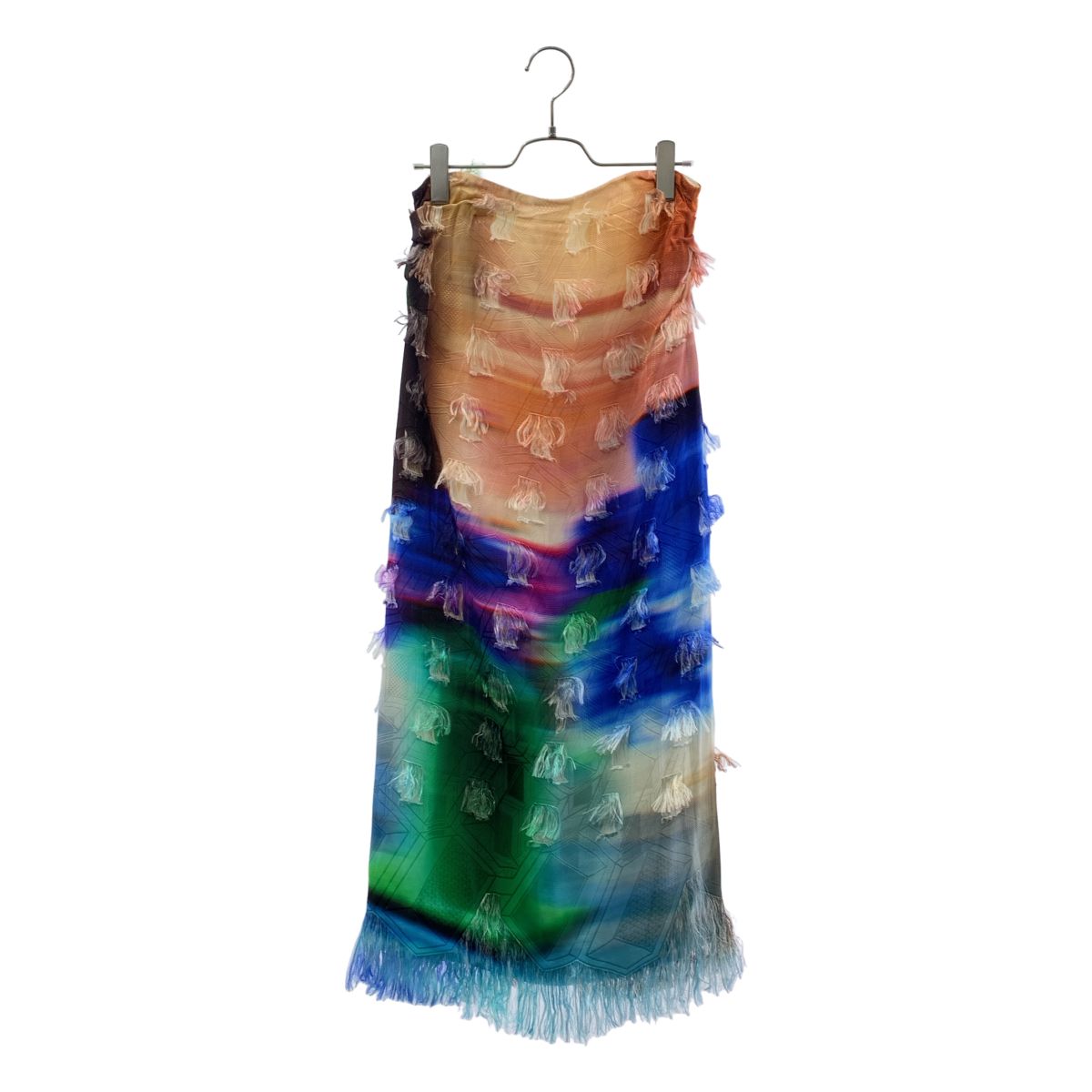 【美品】 DRIES VAN NOTEN / ドリスヴァンノッテン | フリンジトリム グラデーション スカート | 36 | マルチカラー | レディース 36,837円