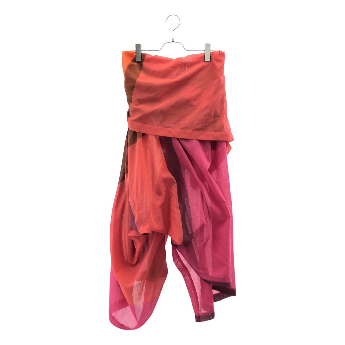 ISSEY MIYAKE / イッセイミヤケ | 2024AW | ENCLOTHE PLAID 変形 パンツ | 2 | マルチカラー | レディース