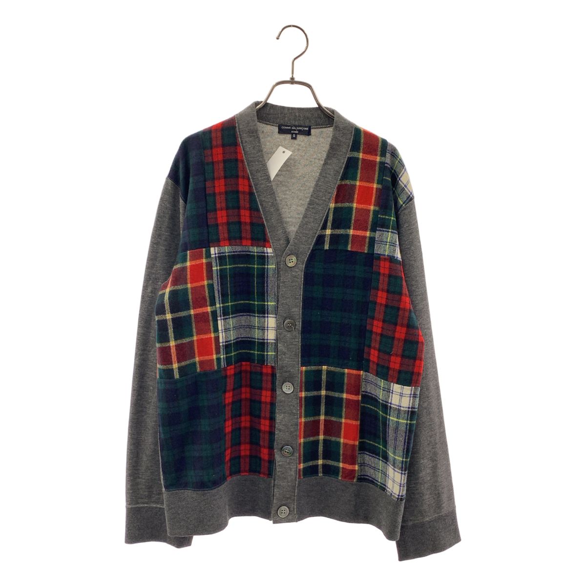 COMME des GARCONS HOMME / コムデギャルソンオム | 2011AW | タータンチェック パッチワーク カーディガン | S | マルチカラー | メンズ
