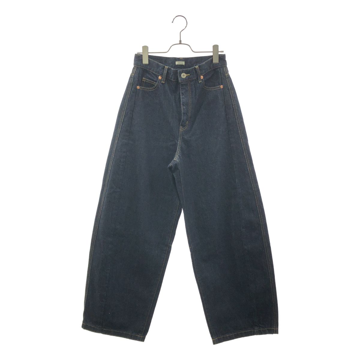 【美品】 CREDONA / クレドナ | WIDE BEETLE DENIM PANTS ワイド ビートル デニム パンツ | 2 | インディゴ | レディース