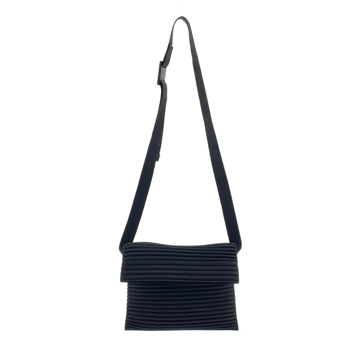 HOMME PLISSE ISSEY MIYAKE / オムプリッセイッセイミヤケ | プリーツ ショルダーバッグ | ブラック | メンズ