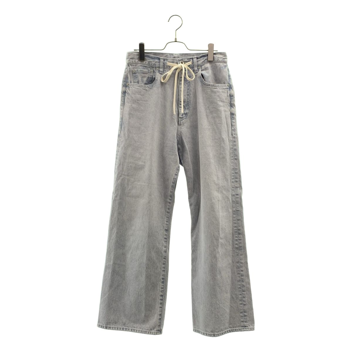 Whim Gazette / ウィムガゼット | ドロスト デニムパンツ | 36 | グレー系 | レディース