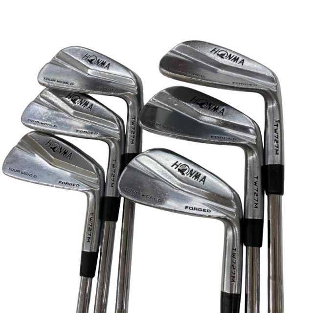 【中古】 本間ゴルフ TOUR WORLD TW727M FORGED 6S アイアンセット IR リシャフト (フレックスその他) メンズ 男性用 右利き 右用 Dランク ゴルフクラブ