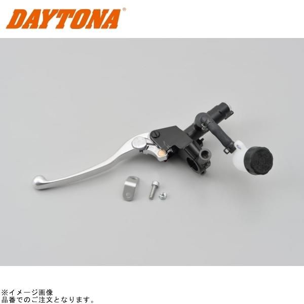 DAYTONA デイトナ 61757 NISSIN クラッチマスターシリンダー (本体色：ブラック/レバー：バフクリアー) ピストン径:14mm(ホワイトタンク)